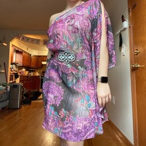 Beautiful Dainty One Sleeve Dress